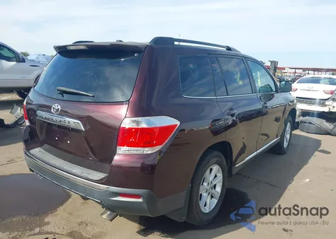 2012 Toyota Highlander Base V6 from USA, damaged, VIN 5TDZK3EH2CS079609